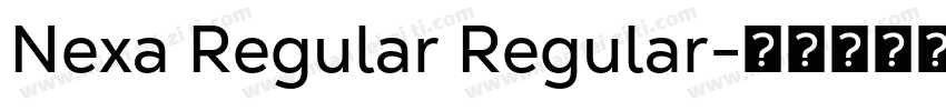 Nexa Regular Regular字体转换
